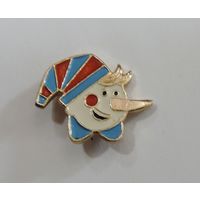 Значок "Буратино" СССР. Алюминий.