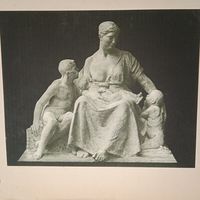 Антикварная гравюра. Литогравюра.19в. 48х37см. МЕНЬЕ МАТЕРИНСТВО. РАСПРОДАЖА КОЛЛЕКЦИИ.