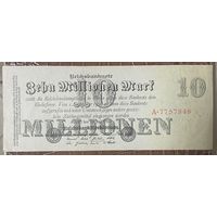 Банкнота 10 миллионов марок 1923 год. Веймарская республика.