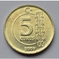 Турция, 5 куруш 2009 г.