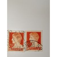 Италия 1929 с изображением римского императора Августа.