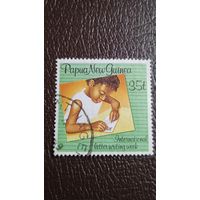 Лот 181 Папуа Новая Гвинея (1989) Международная неделя письма. Поставка штампа на письмо. PG589