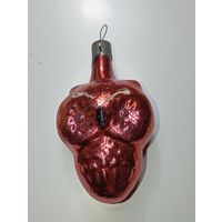 Ёлочная игрушка  - Филин . СССР  . Стекло .