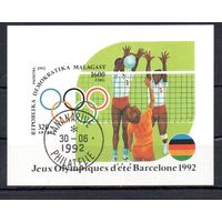 Олимпийские игры в Барселоне Мадагаскар 1992 год 1 блок
