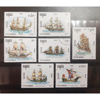 Камбоджа. 1990 год. Флот. Парусники (157)