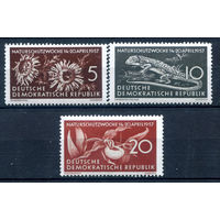 ГДР - 1957г. - Неделя охраны природы - 3 марки - полная серия, MNH [Mi 561-563]. #1-GG-8-A-1