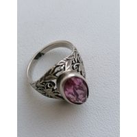 Кольцо серебро 875 пробы СССР, торги с Рубля