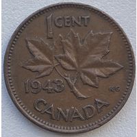 Канада 1 цент 1943 г.