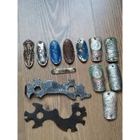 Велосипедные эмблемы и ключи.