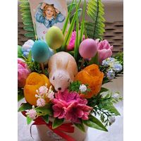 Букеты из мыльных цветов к Пасхе