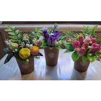 Букеты из мыльных цветов