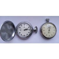 Часы Молния.Глухарь.СССР+Секундомер. Не на ходу.В ремонт.
