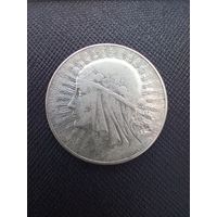 5 злотых 1934 "Ядвига"