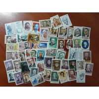 ИЗВЕСТНЫЕ ЛЮДИ (52 чистые марки СССР)