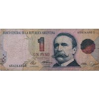 Аргентина 1 Песо 1992 VF 143