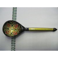 Ложка деревянная Хохлома 18,5 см с рубля!