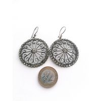 Серьги серебро 875 пробы СССР, Харьковский ювелирный, торги с Рубля