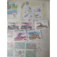 Марки СССР, корабли.