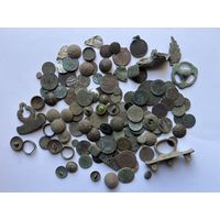 С рубля! Сборный лот монет и пуговиц