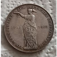 Франкфурт талер 1862 немецкий фестиваль стрельбы с блеском