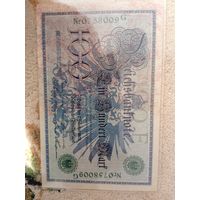 100 марок. 1908. Германия.