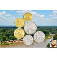 Заир набор монет 1, 5, 10, 20, 50 макута, UNC. Демократической Республики Конго. Сторгуй за свою цену, предложи обмен!