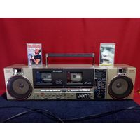 С рубля без мц. магнитофон Sharp QT90. 59х16х13см. 5.5кг. играет