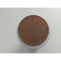 5 евроцентов Германия  буква G 2002 года  лот 45