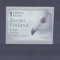 [431] Финляндия 2000. Фауна.Птицы.Белая куропатка. Одиночный выпуск.Марка-самоклейка. MNH
