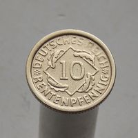 Германия 10 рентенпфеннингов 1924 F