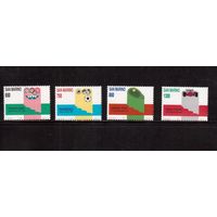 Сан-Марино-1989(Мих.1412-1415) , **   Спорт , футбол, ОИ