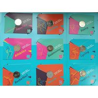 Великобритания 50 пенсов 2012 год Набор из 29 монет "XXX летние Олимпийские Игры в Лондоне"