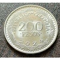 Колумбия 200 песо, 2024     ( 1-6-2 )