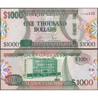 Гайана 1000 долларов образца 2011-2024 года UNC p38d серия CR