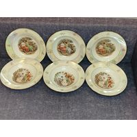 Все лоты с 1 Рубля. Комплект на 6 персон. Германия. ГДР. HENNEBERG PORZELLAN 1777.