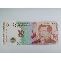 Аргентина 10 UNC c рубля