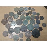 40 медных монет. Эпоха Николая 1. Года, номиналы