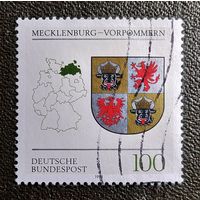 Марка Германия 1993 год Герб