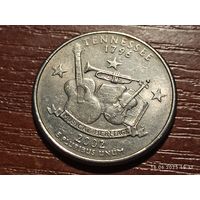 США 25 центов квотер 2002 Теннесси