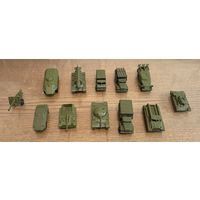 Коллекция металлических советских машинок из 12 штук