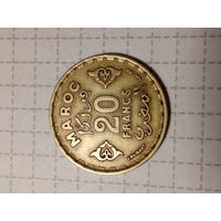 20 франков Марокко 1952 год