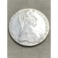 Талер Мария Терезия 1780 Рестрайк. Серебро 835 пробы.