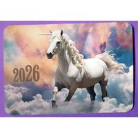 Лошадь. Календарик, глянец, 2026. Траско