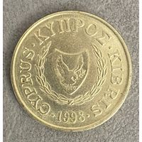 Монета 10 центов 1998 год. Кипр. С рубля без МЦ.