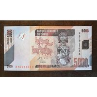 Конго (ДР) 5000 франков 2013 г., P:102b