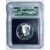 50 центов 1999 s Кеннеди серебро США pr 69 deep cameo