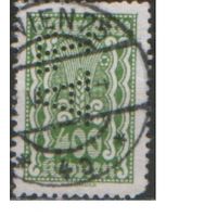 Марка с перфином из серии 1922г. Австрия "Символические сюжеты. Кукурузный початок"