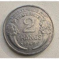 Франция 2 франка 1949 В  3-11-2