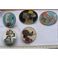 Значки из серии Ну погоди