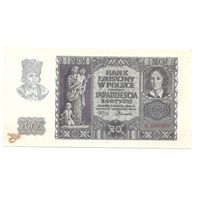 20 злотых 1940 г. Оккупированная Польша